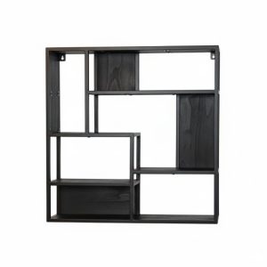 Wandrek Viggo zwart | 70cm | Vierkant