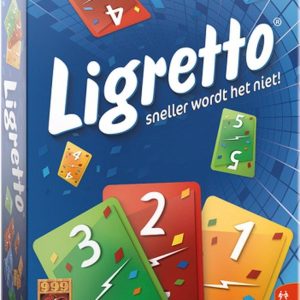 999 Games Ligretto Blauw – Supersnel Reactie Kaartspel (2-4 spelers, 8+)