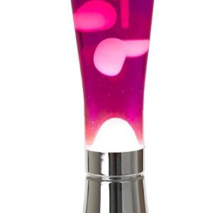 Lavalamp Magma Zilver Roze – 45 cm lavalamp met roze lava en E14 lamp (Balvi)