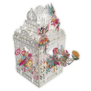 3D Wenskaart Flower Fairies – Laser cut verjaardagskaart met envelop