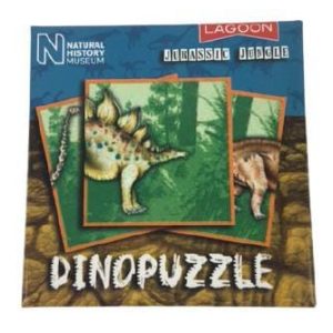 Dinopuzzel 9 delen blauw-bruin