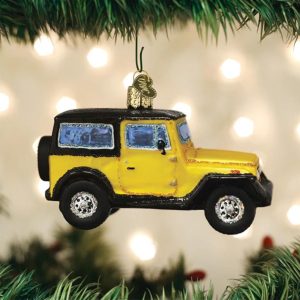 Kerstbal Gele SUV