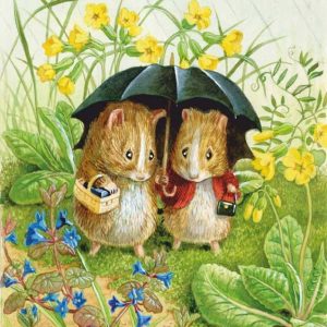 Ansichtkaart The Guinea Pig Shoppers