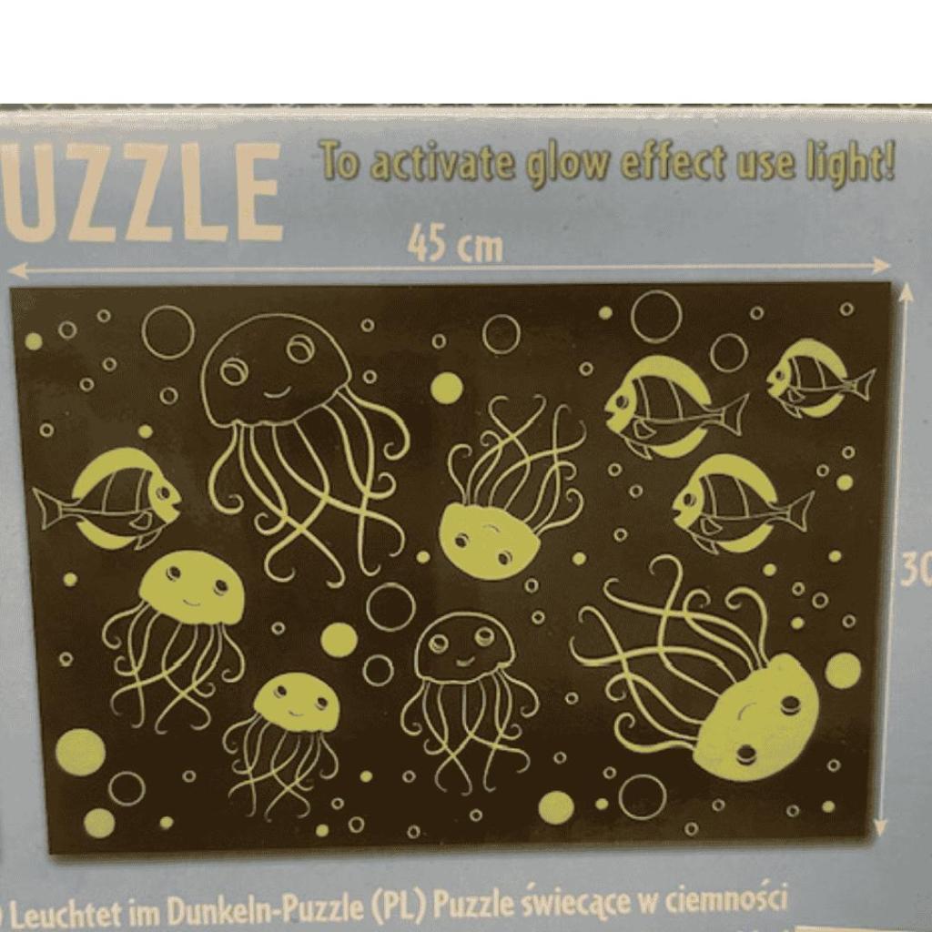 Glow in the Dark Puzzel Oceaan – 100 stukjes | 30 × 45 cm - Afbeelding 3