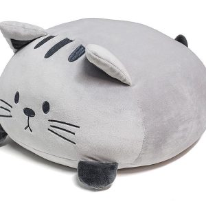 Kussen Kitty – Grijs – 20 x 33 x 30 cm – Zacht en Elastisch – Balvi – Verkrijgbaar in Verschillende Kleuren