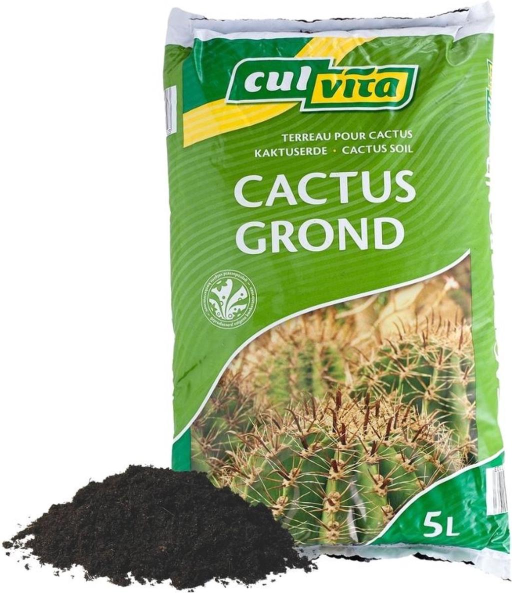 Culvita Cactusgrond 5L – Speciale Potgrond voor Cactussen & Vetplanten - Afbeelding 2