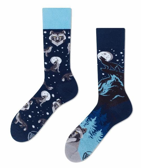 Many Mornings MisMatch Sokken Winter Wolf maat 35-38
