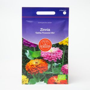 Zinnia ‘Dahlia Flowered Mix’ (Zinnia elegans) – Biologische zaden (Eenjarig) De Bolster
