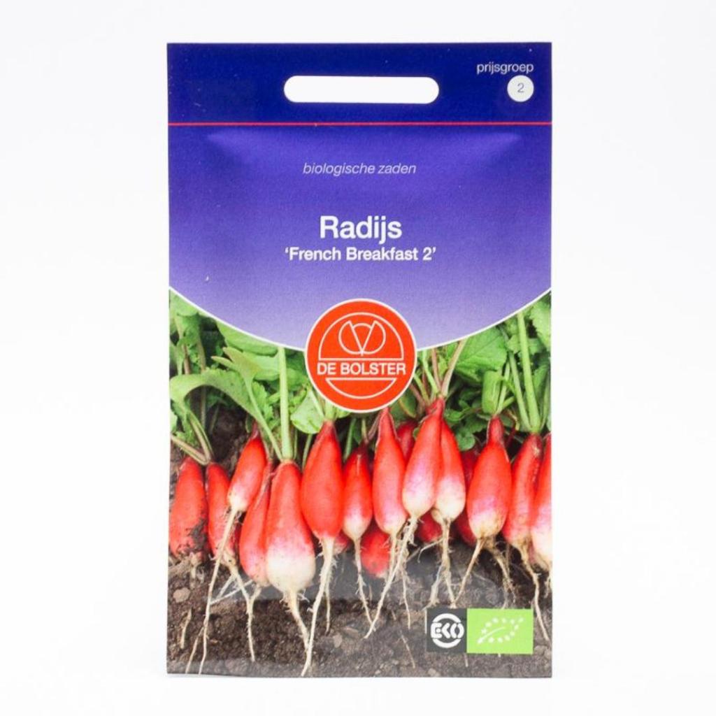 Radijs ‘French Breakfast 2’ (Raphanus sativus) – Biologische zaden (Eenjarig) De Bolster - Afbeelding 2