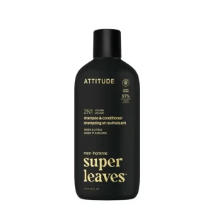Attitude Men 2‑in‑1 Shampoo & Conditioner – Amber & Citrus – 415 ml