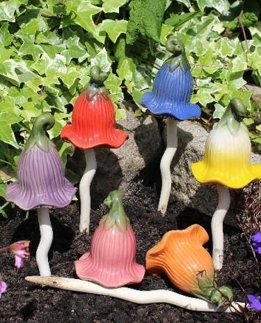 Paddenstoel Keramiek Bloemenhoed Oranje S