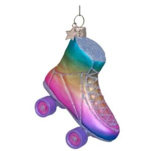 Kerstbal Rollerskate Pastel