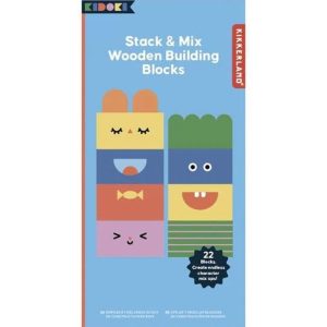 Stapelen en Mengen Houten Blokken spel – Creatief bouwspel van Kikkerland (3+)