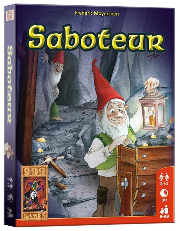 999 Games Saboteur – Spannend Bluf & Deductie Kaartspel (3-10 spelers, 8+) - Afbeelding 2