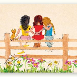 ZintenZ postkaart 10 x 15 cm – Vriendschap op het hek