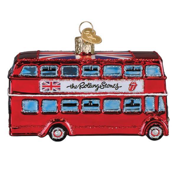 Kerstbal The Rolling Stones Dubbeldekker – Handgemaakt glazen ornament van Old World Christmas - Afbeelding 4