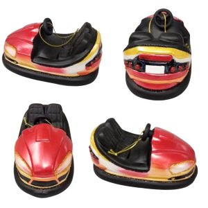 Kerstbal Botsauto Rood – Glazen kerstornament in retro botsautovorm (12 cm)