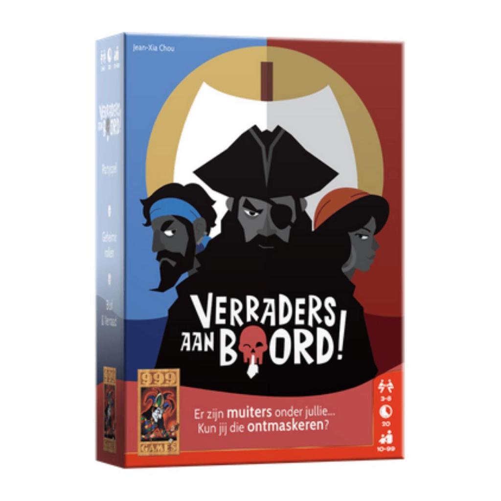 Verraders aan Boord! – Sociale Deductie Kaartspel van 999 Games (3-8 spelers, 10+)