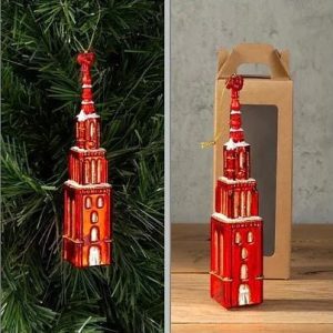 Kerstbal Amersfoort Onze Lieve Vrouwetoren Rood