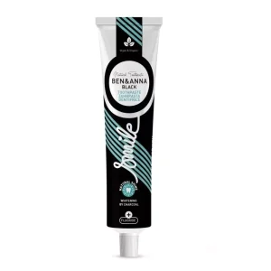 Ben & Anna Tandpasta Smile Zwart met Fluoride – 75 ml – Whitening met Actieve Kool
