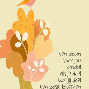 Dubbele kaart Dankje