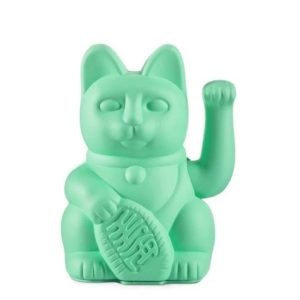 Lucky Cat- Zwaaiende Kat Mint Groen