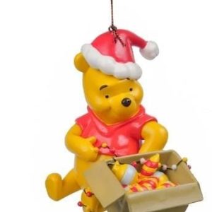 Kerstbal Winnie the Pooh met Kerstmust