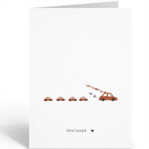 Dubbele kaart Geslaagd Auto’s