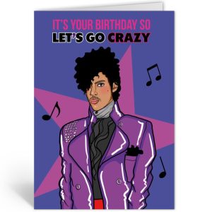 Wenskaart Let’s Go Crazy – Prince – Studio Soph