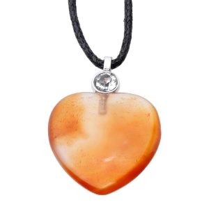 Helende Steen Hartvormige Hanger Carneool