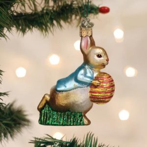 Kerstbal Peter Rabbit met Paasei