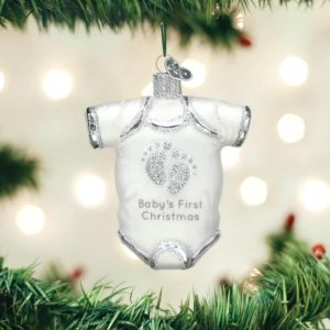 Kerstbal Baby Onesie