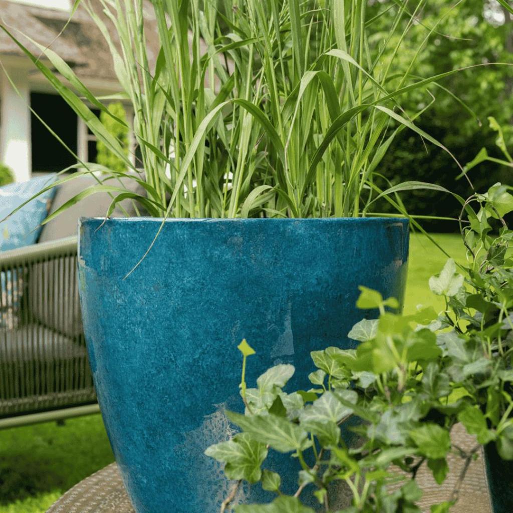 Alisa Ocean bloempot D34 H30 – Handgemaakt & glanzend – TS Collection - Afbeelding 4