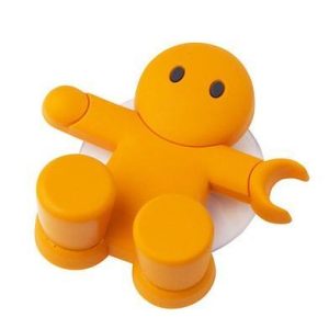 Tandenborstelhouder Amico – Oranje – Met Zuignap – Balvi