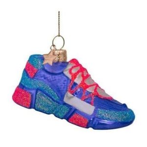 Kerstbal Sneaker Paars/Oranje