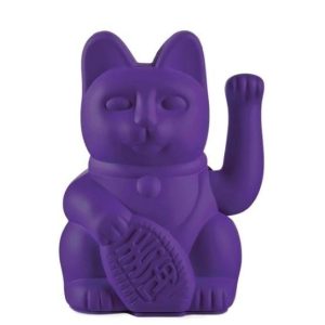 Lucky Cat- Zwaaiende Kat Violet