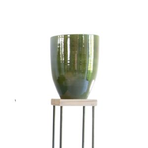 One and Only Bloempot SH Green – Handgemaakte Portugese Aardewerk Pot (25 cm)