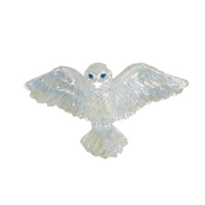 Kerstbal Uil Opalescent – Acryl Ornament (7,3 cm)