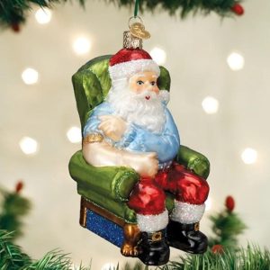 Kerstbal Kerstman Gevaccineerd