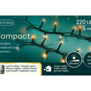 220 Kerstboomlampjes LED Warm Wit – Klassiek Warm