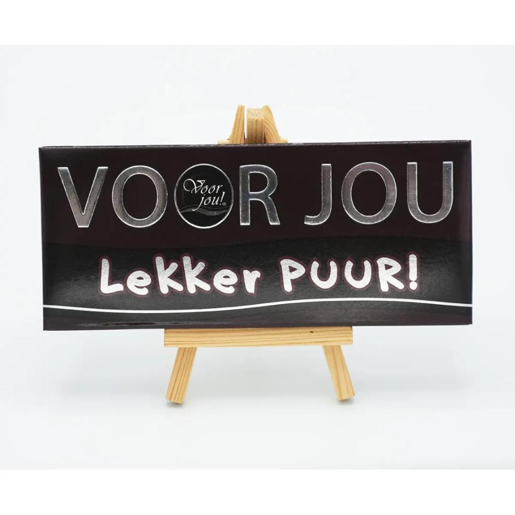 Wensreep Lekker PUUR – Fairtrade Belgische pure chocolade cadeaureep - Afbeelding 2