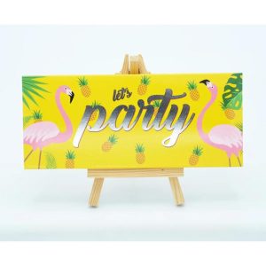 Wensreep Let’s Party – Fairtrade Belgische melkchocolade cadeaureep