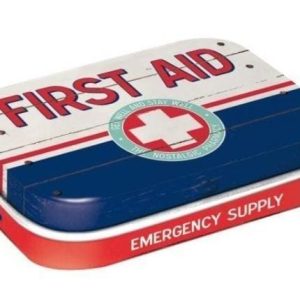 Retro Blikje  Mint Box First Aid Blue