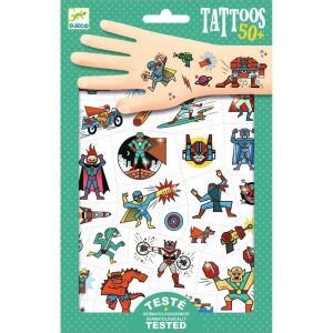 Djeco Tattoos Heros vs Villains