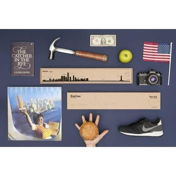 The Line Skyline New York Zwart 50 cm - Afbeelding 4