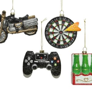 Set van 4 Onbreekbare Kerstballen Mix