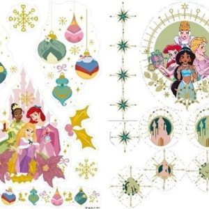 Raamsticker Kerst Prinsessen