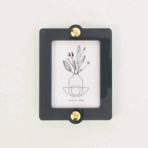 Omwisselbaar Fotolijstje Hangend Vierkant Blauw/Mint S