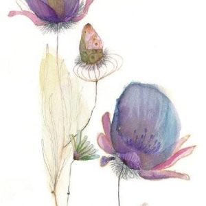 Geschenkkaartje Blue Flower Garden