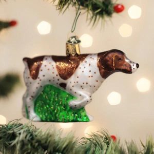 Kerstbal Duitse Staande Hond – Handgemaakt Glazen Ornament van Old World Christmas
